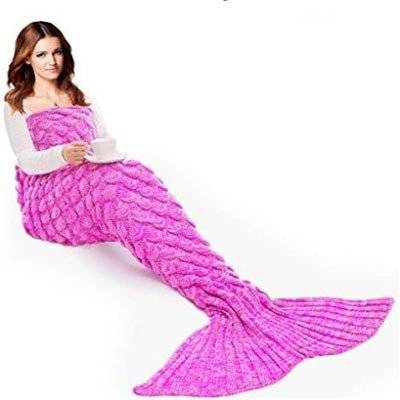 Pleated Mermaid Tail Blanket