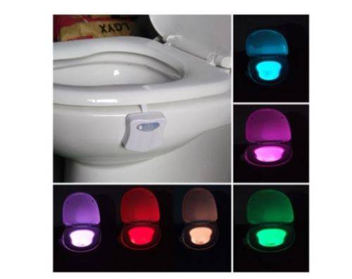 Motion Activated LED Toilet Night with 8 LED colors