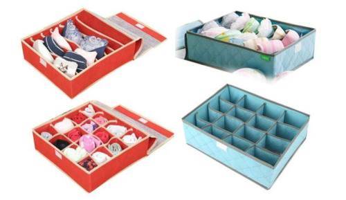 Set of Two Underwear Storage Organisers