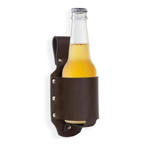 Iconix Pu Leather Beer Holster - Black