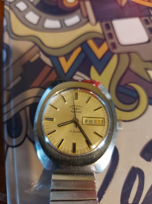 Vintage Rotary Automatic Mens Watch