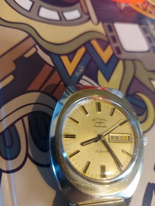 Vintage Rotary Automatic Mens Watch