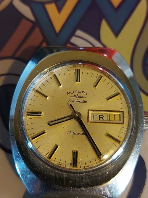 Vintage Rotary Automatic Mens Watch