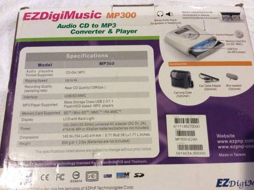 EZ Digital Music -Audio CD to MP3 convertor