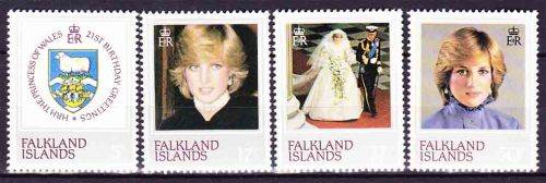 Falkland Islands - 1982 HRH Princess of Wales, Lady Diana - 21st Birthday Celebrations
