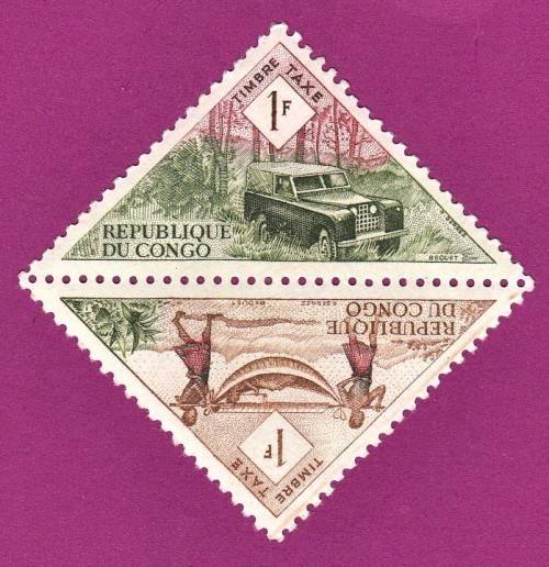Congo - 1961 - Land Rover Triangle Stamp