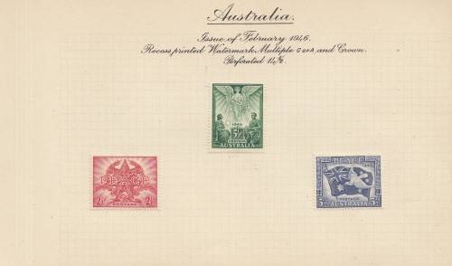 Victory and Peace - 1945 to 1946 - Album with Common and Unique Design Stamps