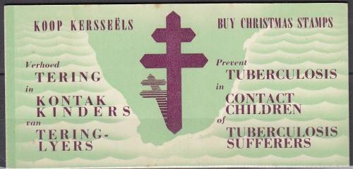 South Africa RSA - Christmas Booklet - 1961 - Cinderellas Seals Labels TB Tuberculosis