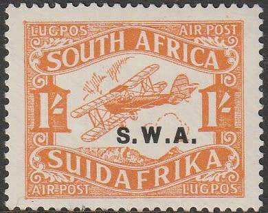 South West Africa SWA - 1930 - Airmail 2nd Printing