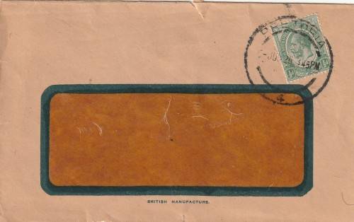 Union of South Africa cover - 1925 (1913) - King George V Pretoria