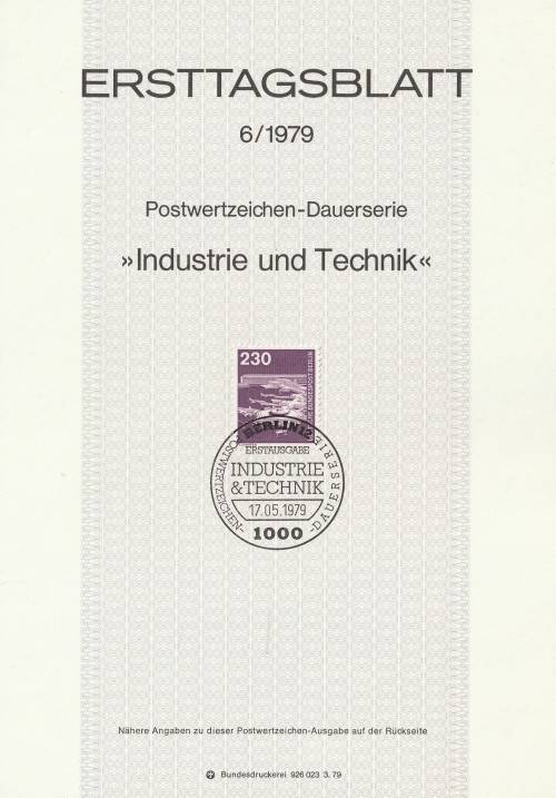 Germany BERLIN West Federal - 1977 to 1987 - Industry and Technology - Part Set