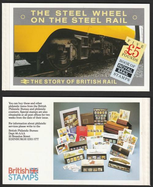 Great Britain - 1986 - The story of British Rail The Steel Wheel DX7 - Booklet