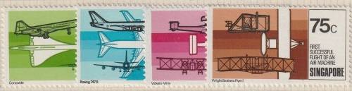 Singapore - 1978 - 75th anniversary of 1st powered flight