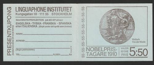 Sweden - 1970 -  Winners of the 1910 Nobel Prize - Complete Booklets