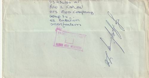 South Africa RSA - Army SWA Border War Covers (6) Active Service Censored