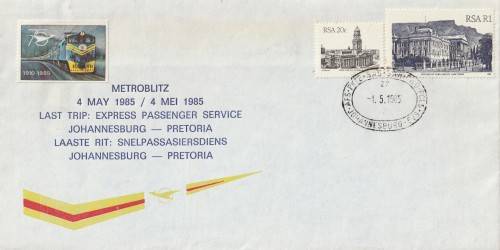South Africa RSA - 1985 - South African Railways Metroblitz Last Trip Express Passanger Service
