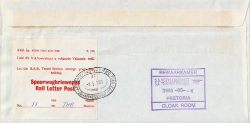 South Africa RSA - 1985 - South African Railways Metroblitz Last Trip Express Passanger Service