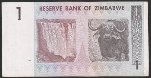 Zimbabwe - 2007 - $1 Dollar Dollars Gono - Circulated - Range AC