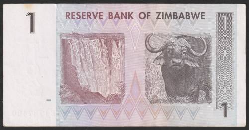 Zimbabwe - 2007 - $1 Dollar Dollars Gono - Circulated - Range AE - 6 Notes in Sequence