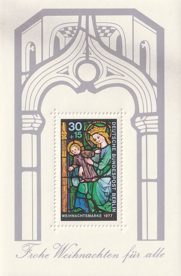 Germany - Berlin - 1977 - Christmas Stained Glass Window