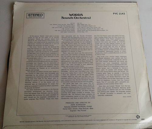 Words sounds orchestral LP