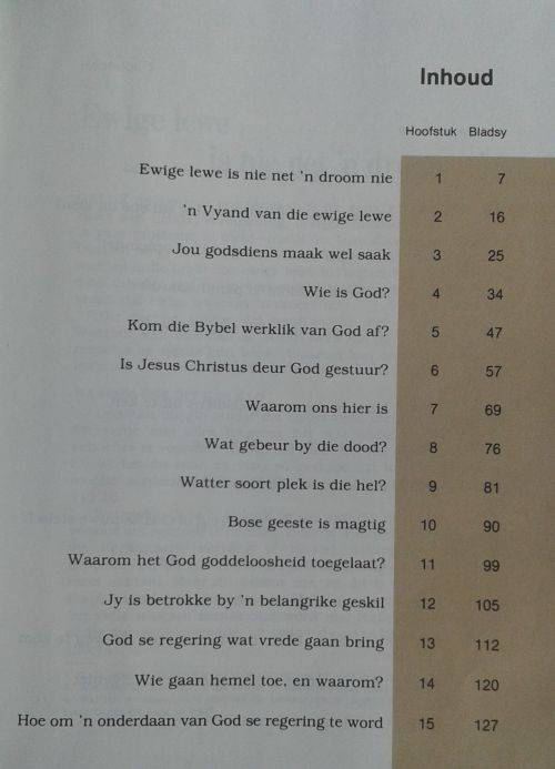 Jy kan vir ewig in die Paradys op aarde lewe