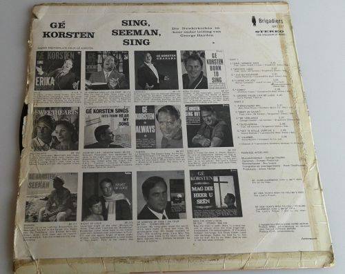 Sing, seeman, sing - Ge Korsten LP