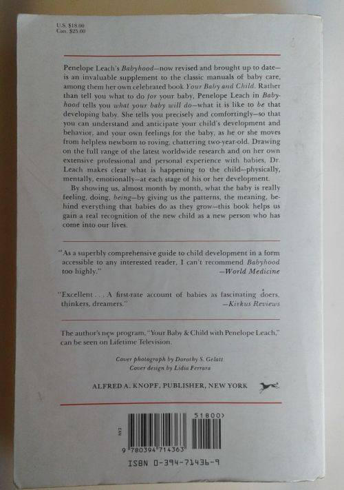 Babyhood by Penelope Leach