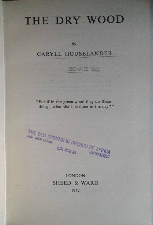 The dry wood by Caryll Houselander