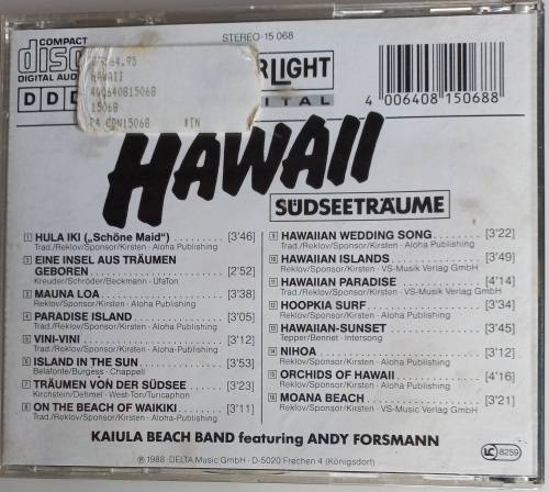 Hawaii sudseetraume cd
