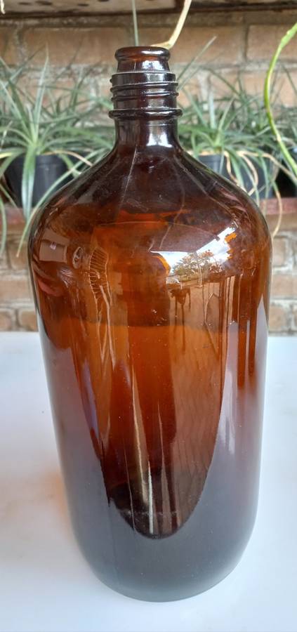 Vintage brown BDH bottle