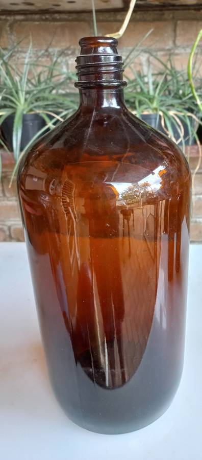 Vintage brown BDH bottle