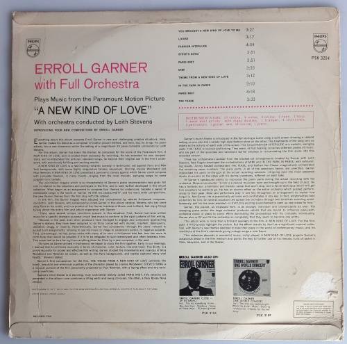 Erroll Garner - A new kind of love LP
