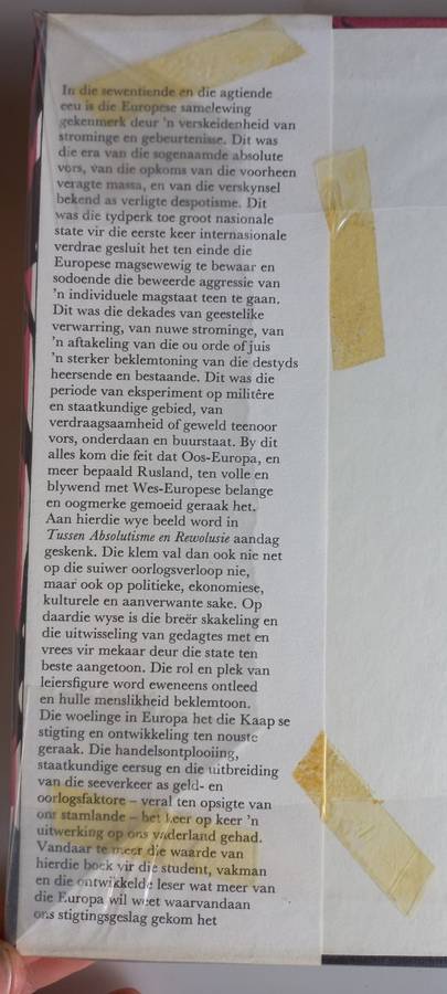 Tussen absolutisme en rewolusie