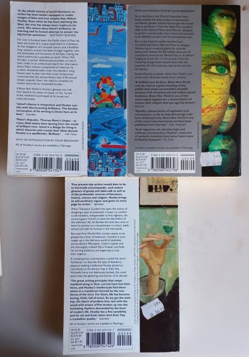 3 x Aldous Huxley books
