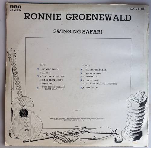 Ronnie Groenewald - Swinging safari LP