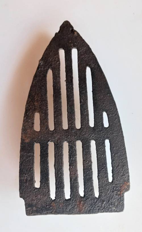 Vintage iron no 4 with stand