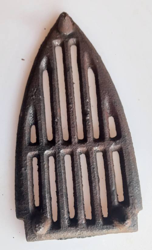 Vintage iron no 4 with stand