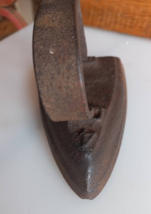 Vintage iron no 4 with stand