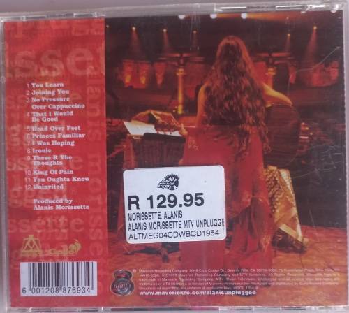 Alanis Morissette - Mtv unplugged cd