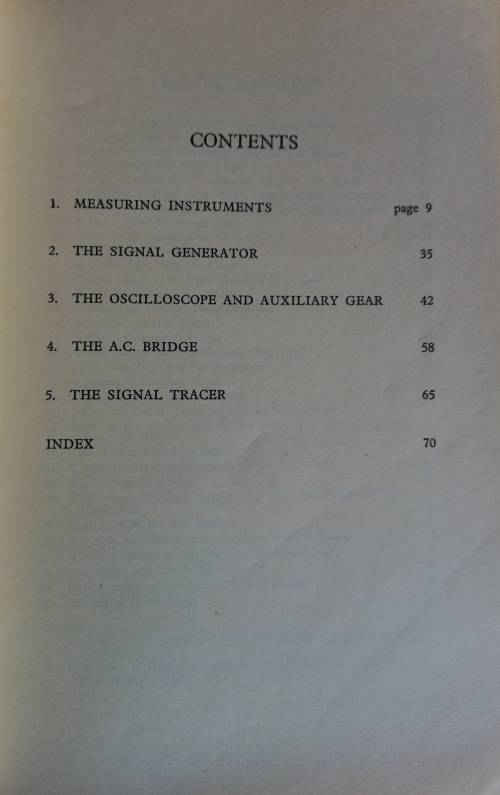 Radio servicing instruments by EN Bradley