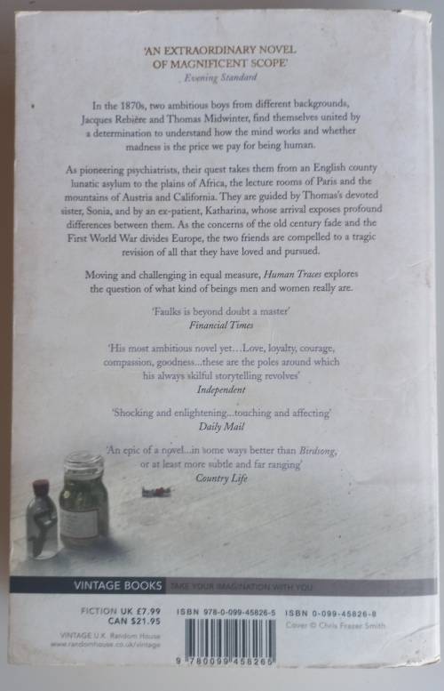 Human traces by Sebastian Faulks