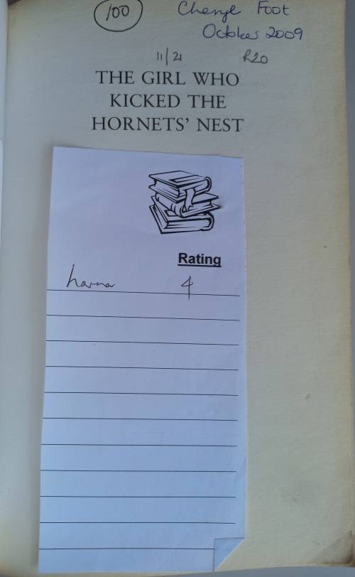 The girl who kicked the hornet`s nest by Stieg Larsson