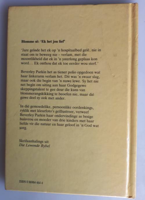 Se dit met blomme deur Beverley Parkin