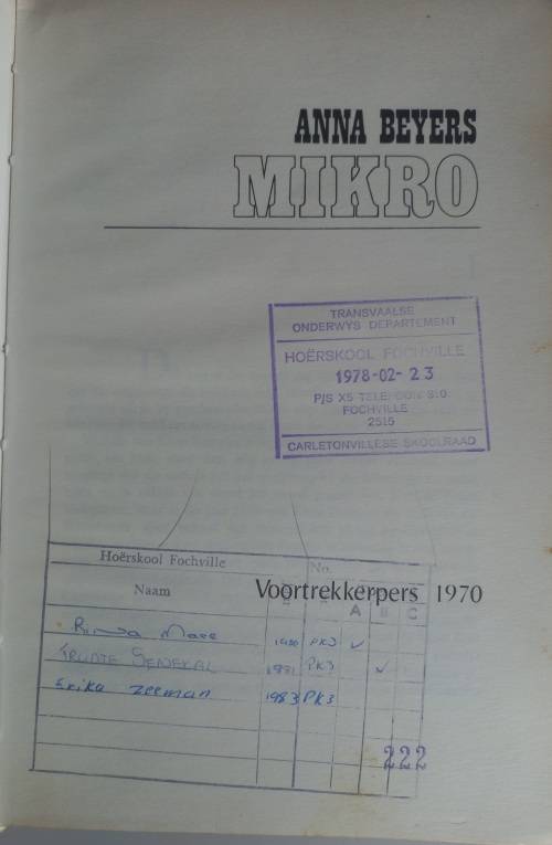 Anna Beyers deur Mikro