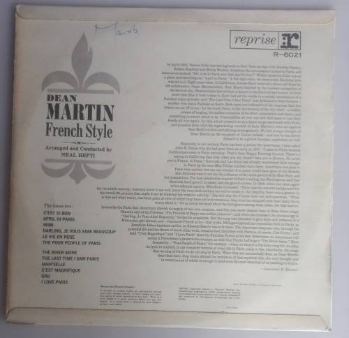 Dean Martin French style LP