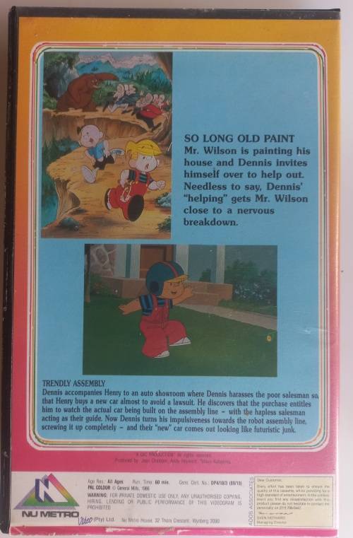 Dennis the menace VHS