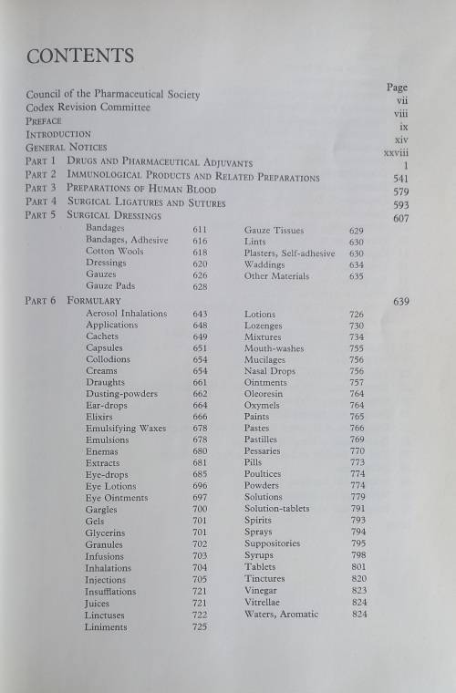 British pharmaceutical codex 1973