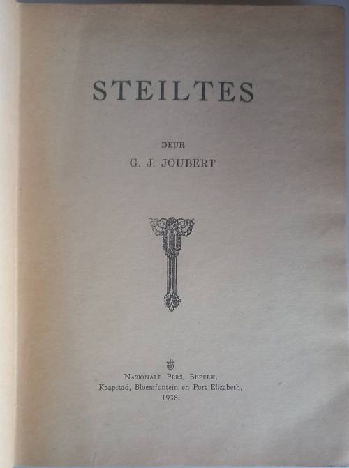 Steiltes deur GJ Joubert