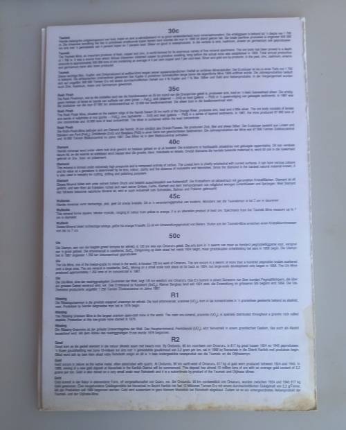 SWA Mines and minerals fourth definitive series